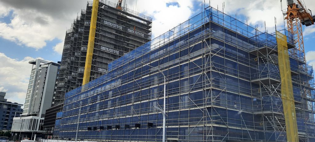 South City | Scaffmesh Building Wrap